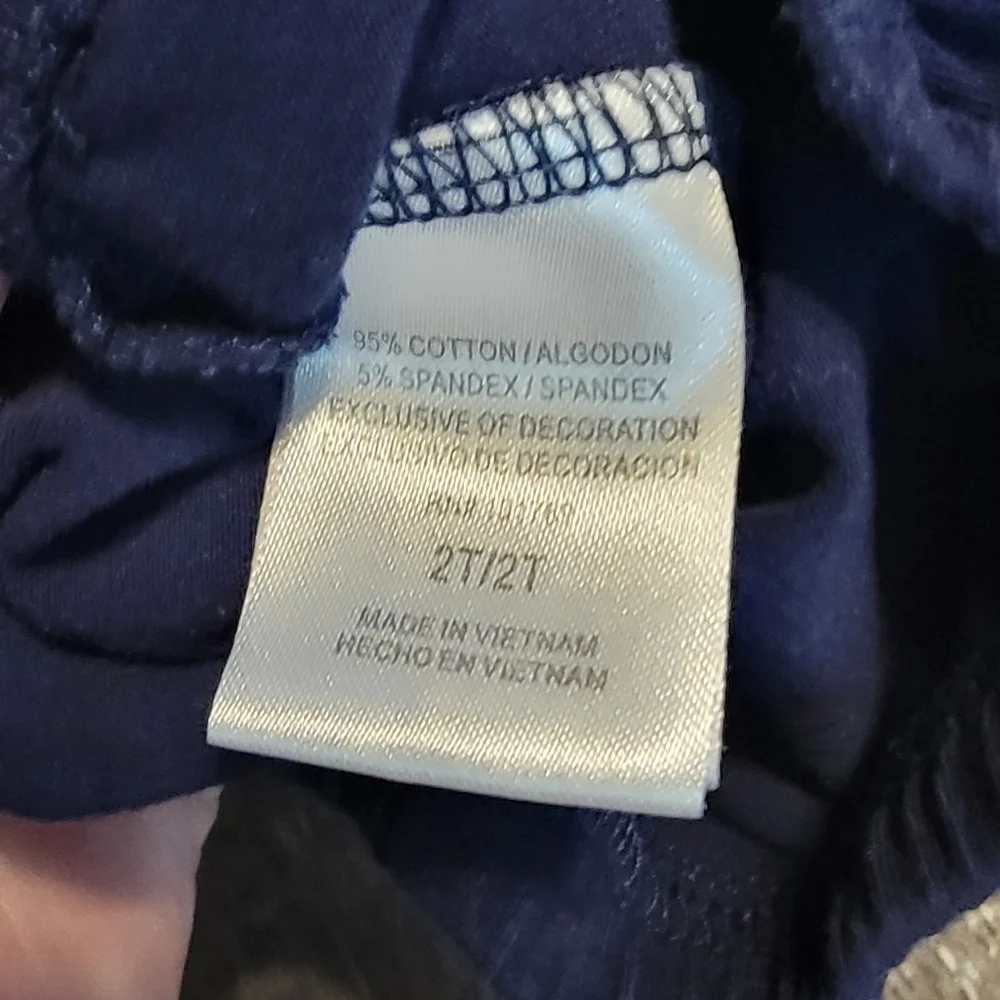 Navy Blue Pants with Red Star Accents